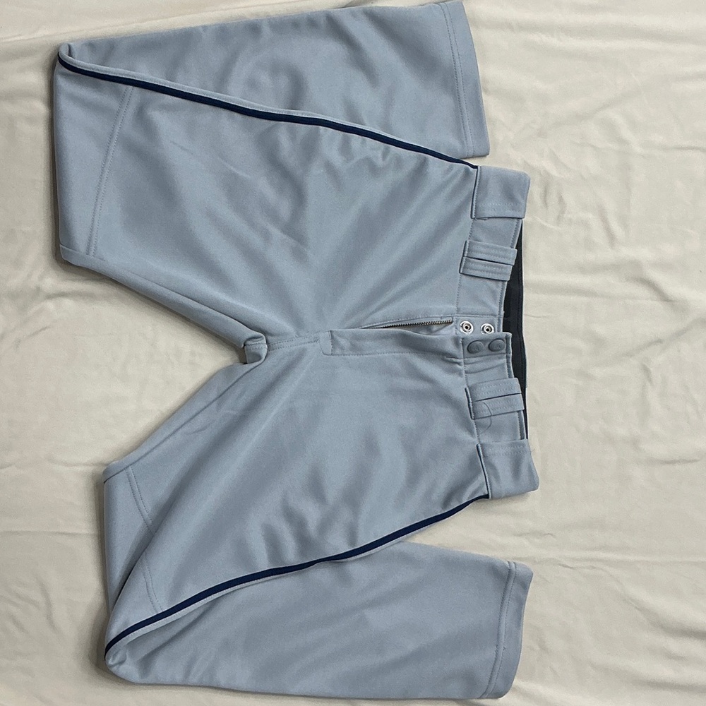 Easton Light Gray Kids Bottoms with Navy Trim